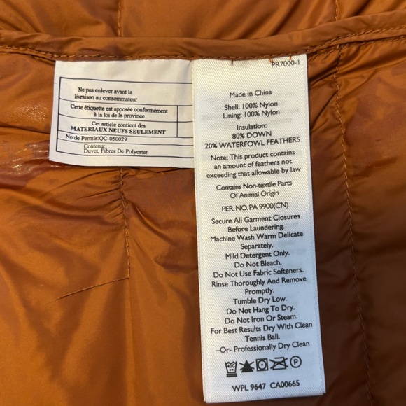 EDDIE BAUER Cirruslite Down Packable Puffer Jacket Copper 2XL - Picture 10 of 13